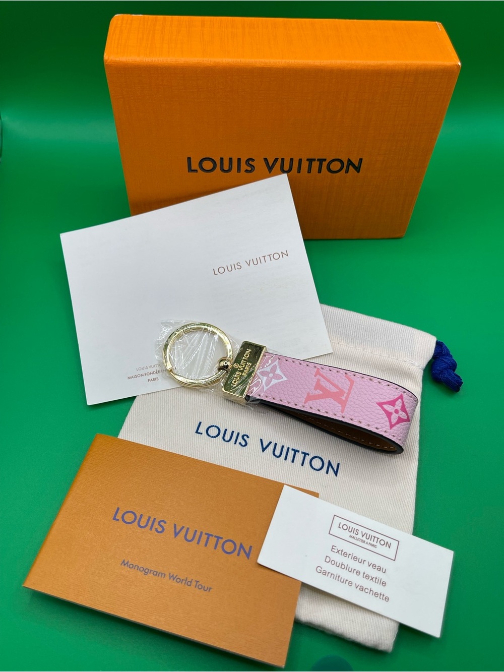 Louis Vuitton Pink Monogram Key Charm Includes Box and dust bag. 3 available!